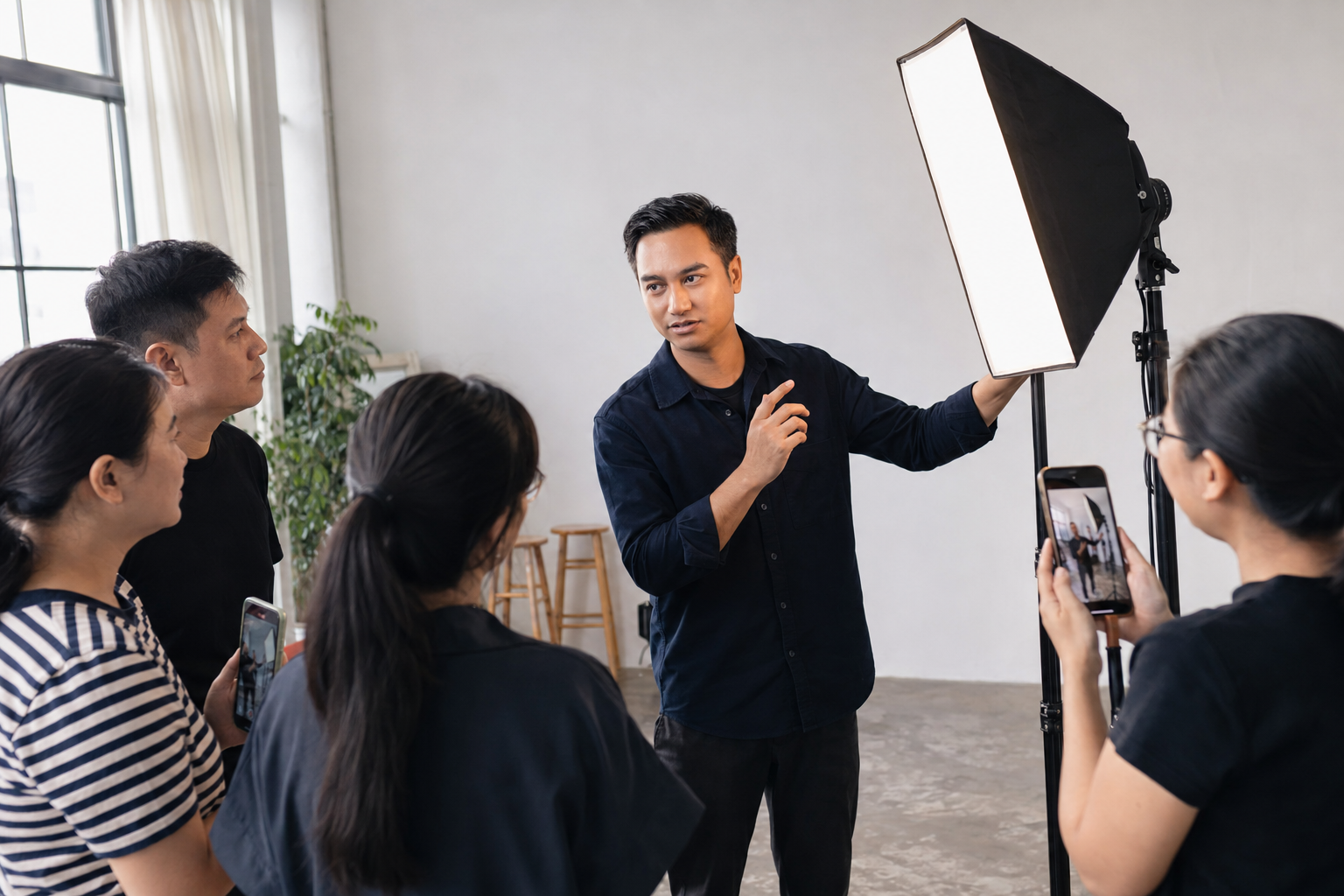Sam Nguyễn hướng dẫn workshop ánh sáng